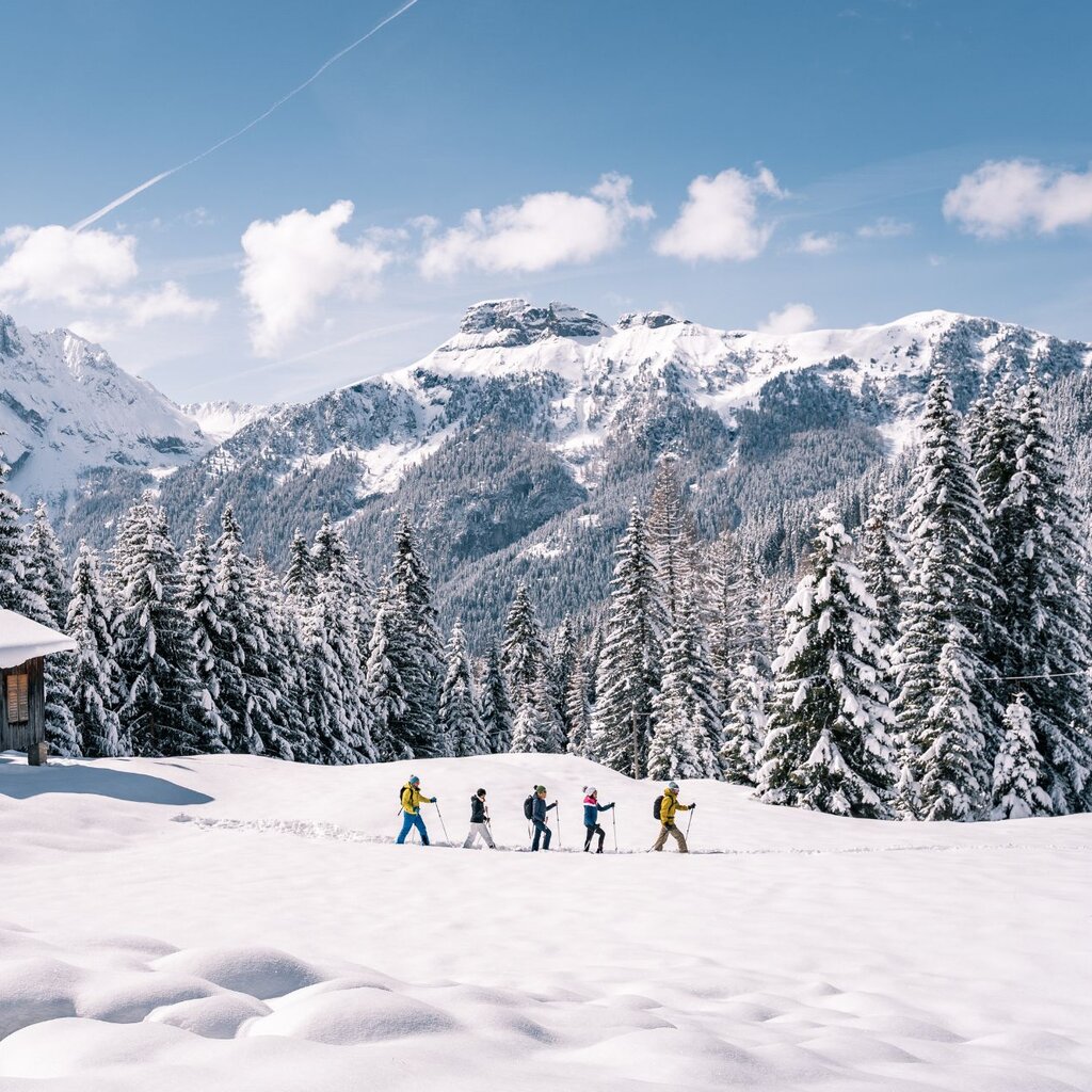 Ciaspole in Val di Fassa | © Patricia Ramirez - Archivio Immagini ApT Val di Fassa