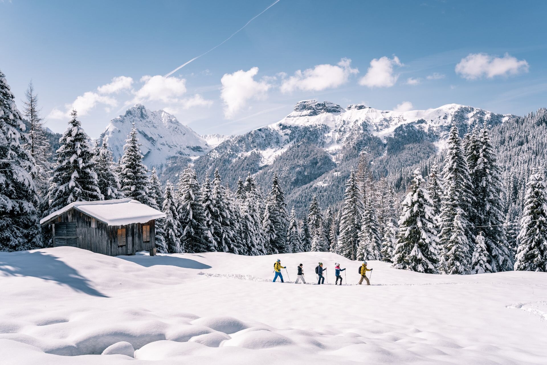 Ciaspole in Val di Fassa | © Patricia Ramirez - Archivio Immagini ApT Val di Fassa
